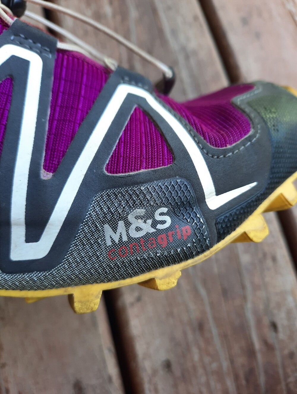 Salomon Speedcross 3 Plum Black Crown Grip Trail Running Hiking Shoes Size 8.5 - Picture 10 of 16